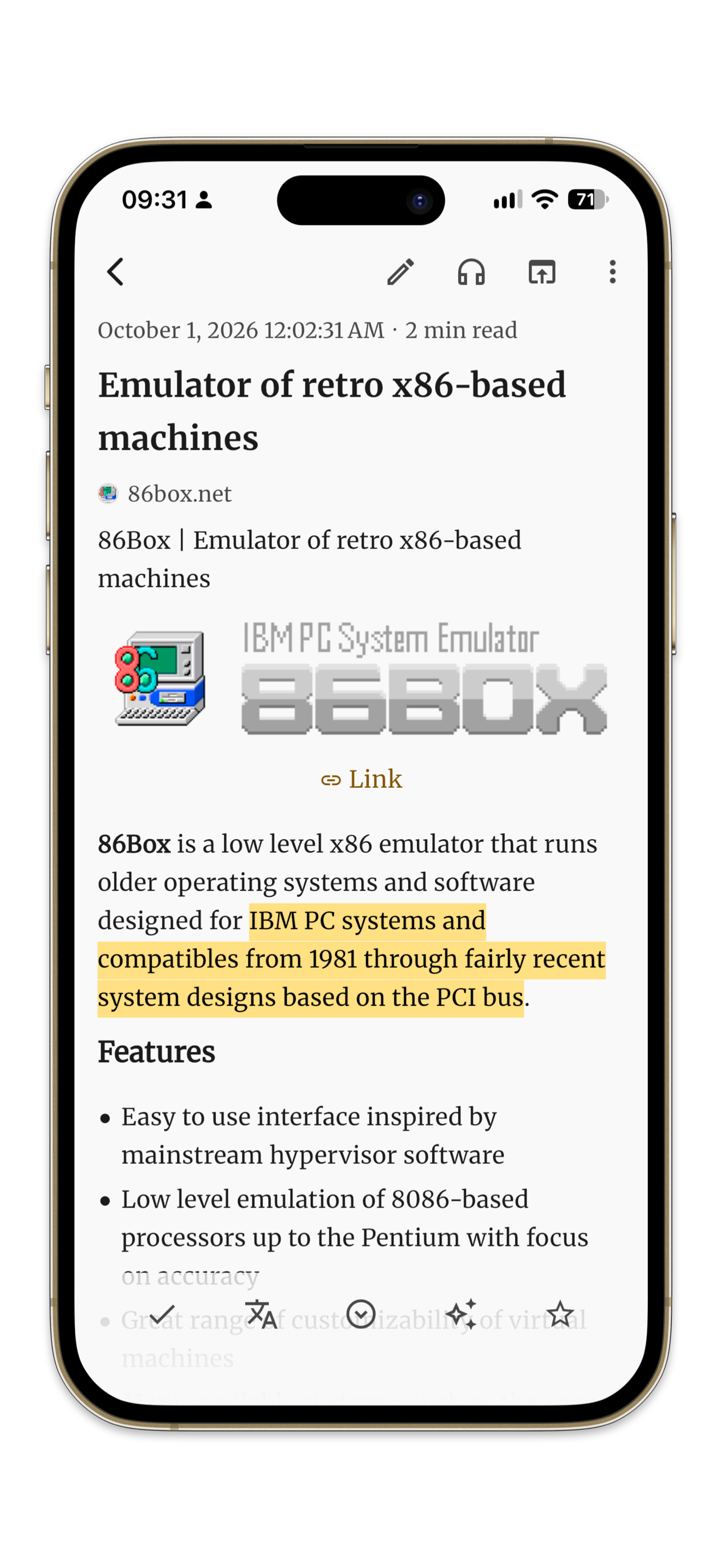Linkaroo screenshot