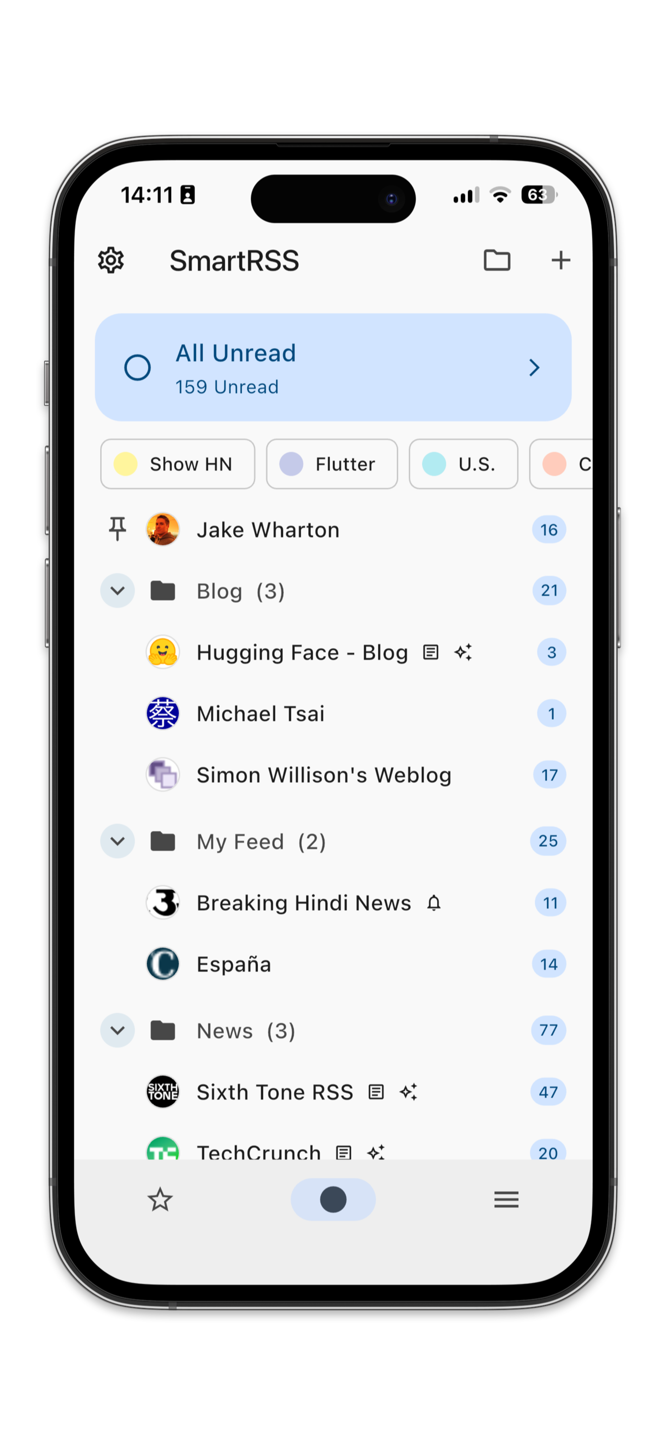 SmartRSS screenshot